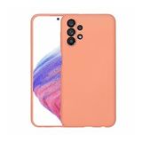 KNY Samsung Galaxy A13 4G Kılıf İçi Süet Renkli Mara Lansman Silikon Turuncu