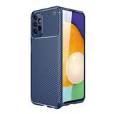 Kny Samsung Galaxy A13 4G Kilif Karbon Desenli Lux Negro Silikon Lacivert