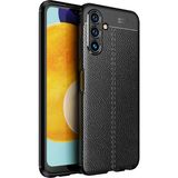 Kny Samsung Galaxy A13 5g Kılıf Deri Desenli Lux Niss Silikon - Siyah