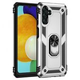 Kny Samsung Galaxy A13 Kılıf Ultra Korumalı Yüzüklü Standlı Manyetik Vega Kapak - Gri