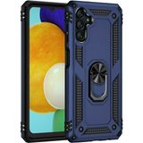 Kny Samsung Galaxy A13 Kılıf Ultra Korumalı Yüzüklü Standlı Manyetik Vega Kapak - Lacivert