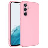 Kny Samsung Galaxy A14 Kilif Ici Suet Mara Lansman Silikon Pembe