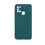 KNY Samsung Galaxy A21S Kılıf Kamera Korumalı İçi Süet Mara Lansman Silikon Yeşil