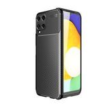 KNY Samsung Galaxy A22 4G Kılıf Karbon Desenli Lux Negro Silikon Siyah