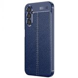 Kny Samsung Galaxy A24 Kilif Deri Desenli Lux Niss Silikon Lacivert