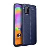 KNY Samsung Galaxy A31 Kılıf Deri Desenli Lux Niss Silikon Kırmızı
