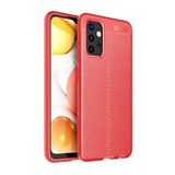 KNY Samsung Galaxy A32 4G Kılıf Deri Desenli Lux Niss Silikon Kırmızı
