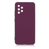 KNY Samsung Galaxy A32 4G Kılıf Kamera Korumalı İçi Süet Mara Lansman Silikon Bordo