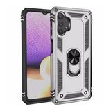 KNY Samsung Galaxy A32 4G Kılıf Ultra Koruma Yüzüklü Manyetik Vega Kapak Gri