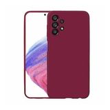KNY Samsung Galaxy A33 5G Kılıf Kamera Korumalı İçi Süet Mara Lansman Silikon Bordo