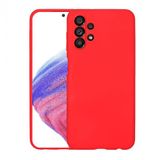 KNY Samsung Galaxy A33 5G Kılıf Kamera Korumalı İçi Süet Mara Lansman Silikon Kırmızı