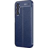 Kny Samsung Galaxy A34 Kilif Deri Desenli Lux Niss Silikon Lacivert