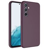 Kny Samsung Galaxy A34 Kilif Ici Suet Mara Lansman Silikon Bordo