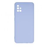 KNY Samsung Galaxy A51 Kılıf Kamera Korumalı İçi Süet Mara Lansman Silikon Mor