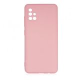 KNY Samsung Galaxy A51 Kılıf Kamera Korumalı İçi Süet Mara Lansman Silikon Pembe