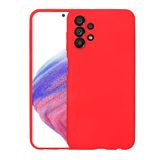 KNY Samsung Galaxy A53 5G Kılıf Kamera Korumalı İçi Süet Mara Lansman Silikon Kırmızı