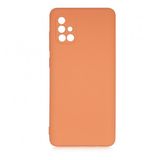 KNY Samsung Galaxy A71 Kılıf Kamera Korumalı İçi Süet Mara Lansman Silikon Turuncu