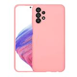 KNY Samsung Galaxy A73 5G Kılıf Kamera Korumalı İçi Süet Mara Lansman Silikon Pembe