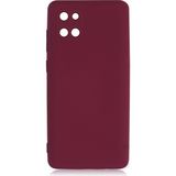 Kny Samsung Galaxy A81 Note 10 Lite Kılıf Kamera Korumalı Içi Süet Mara Lansman Silikon - Bordo - Galaxy Note 10 Lite