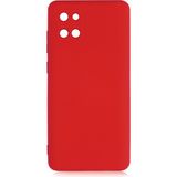 Kny Samsung Galaxy A81 Note 10 Lite Kılıf Kamera Korumalı Içi Süet Mara Lansman Silikon - Kırmızı - Galaxy Note 10 Lite