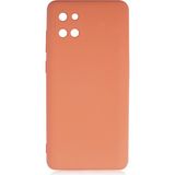 Kny Samsung Galaxy A81 Note 10 Lite Kılıf Kamera Korumalı Içi Süet Mara Lansman Silikon - Turuncu - Galaxy Note 10 Lite