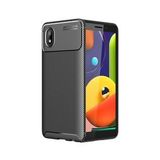 KNY Samsung Galaxy M01 Core Kılıf Karbon Desenli Lux Negro Silikon Siyah