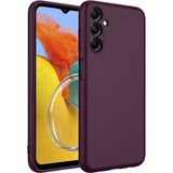 Kny Samsung Galaxy M14 Kilif Ici Suet Kamera Korumali Lansman Silikon Bordo