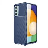 Kny Samsung Galaxy M23 Kilif Karbon Desenli Lux Negro Silikon Lacivert