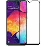 KNY Samsung Galaxy M30 İçin Kenarı Kırılmaya Dayanıklı 5D Cam Ekran Koruyucu, Siyah