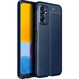 Kny Samsung Galaxy M52 Kılıf Deri Desenli Lux Niss Silikon - Lacivert