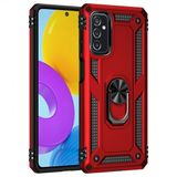 Kny Samsung Galaxy M52 Kılıf Ultra Korumalı Yüzüklü Manyetik Standlı Vega Kapak - Kırmızı