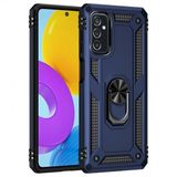 Kny Samsung Galaxy M52 Kılıf Ultra Korumalı Yüzüklü Manyetik Standlı Vega Kapak - Lacivert
