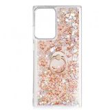 Kny Samsung Galaxy Note 20 Ultra Kilif Sivili Kalpli Yuzuklu Manyetik Milce Kapak Gold