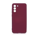KNY Samsung Galaxy S21 FE Kılıf Kamera Korumalı İçi Süet Mara Lansman Silikon Bordo