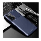 KNY Samsung Galaxy S21 Kılıf Karbon Desenli Lux Negro Silikon Kahverengi