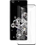 Kny Samsung Galaxy S21 Ultra Için Parmak Izli 5d Kavisli Süper Pet Tpu Ekran Koruyucu Siyah
