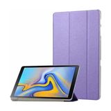 KNY Samsung Galaxy Tab A 10.5 İnç T590 Kılıf Standlı Kapaklı Arkası Şeffaf Sert Smart Case Pembe
