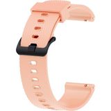 KNY Samsung Galaxy Watch 4 Classic Pembe 46 mm 20 mm İçin Baklava Desenli Klasik Renkli Silikon Kordon