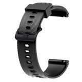 KNY Samsung Galaxy Watch 4 Classic Siyah 46 mm 20 mm İçin Baklava Desenli Klasik Renkli Silikon Kordon