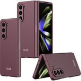 Kny Samsung Galaxy Z Fold 5 Kilif Ultra Korumali Sert Kipta Kapak Bordo