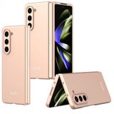 Kny Samsung Galaxy Z Fold 5 Kilif Ultra Korumali Sert Kipta Kapak Rose Gold