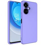 Kny Tecno Camon 19 Pro Kilif Kamera Korumali Ici Suet Mara Lansman Silikon Mor