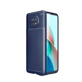 KNY Xiaomi Mi 10T Lite Kılıf Karbon Desenli Lux Negro Silikon Lacivert