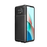 KNY Xiaomi Mi 10T Lite Kılıf Karbon Desenli Lux Negro Silikon Siyah