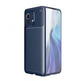 KNY Xiaomi Mi 11 Kılıf Karbon Desenli Lux Negro Silikon Lacivert