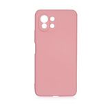 KNY Xiaomi Mi 11 Lite Kılıf Kamera Korumalı İçi Süet Mara Lansman Silikon Pembe