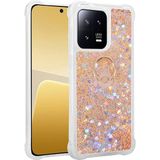 Kny Xiaomi Mi 13 Pro Kilif Sivili Kalpli Hareketli Yuzuklu Milce Kapak Gold