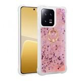 Kny Xiaomi Mi 13 Pro Kilif Sivili Kalpli Hareketli Yuzuklu Milce Kapak Pembe