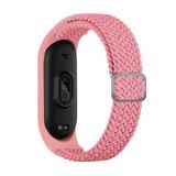 KNY Xiaomi Mi Band 5 Örgü Model Renkli Silikon Pembe Kordon