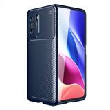 KNY Xiaomi Poco F3 Kılıf Karbon Desenli Lux Negro Silikon Lacivert